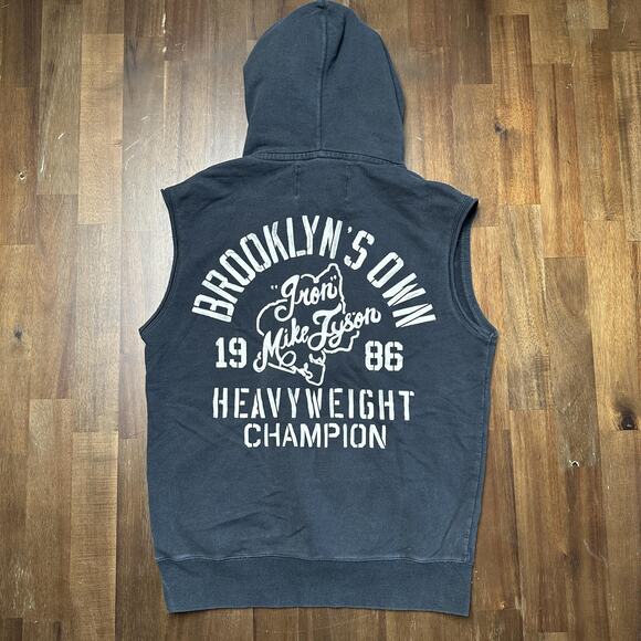 Roots of Fight Mike Tyson Training Camp Tank Hoodie Mens Large Boxing USA Flag - Picture 3 of 11